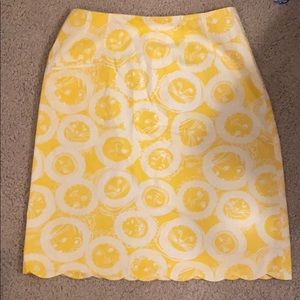 Lilly Pulitzer white label skirt